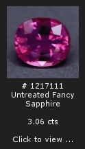 Untreated Salmon-Pink Sapphire