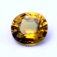 Unheated Golden-Orange Sapphire - 1066594